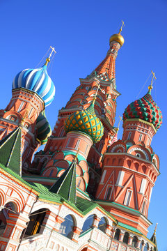 St. Basil's cathedral in Moscow