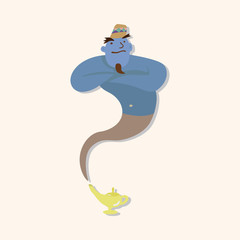 Aladdin Genie theme elements