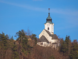 Fototapeta premium Bergkirche Sternberg / Kärnten / Österreich