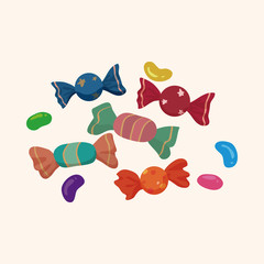 candy theme elements