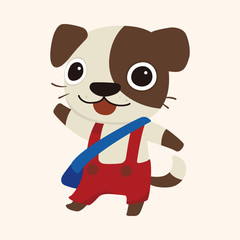 animal dog cartoon theme elements