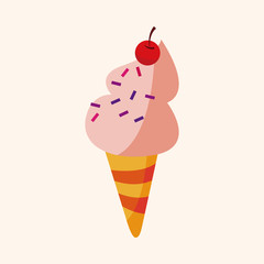 ice cream theme elements