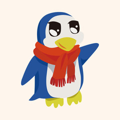 animal penguin cartoon theme elements