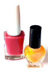 Nail polish isolated on white