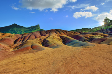 Seven colored land. Mauritius