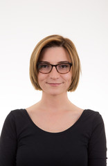 woman wearing eyeglasses