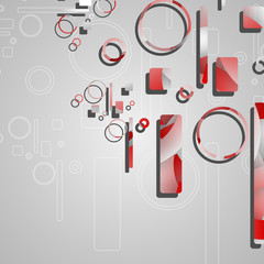 Colorful abstract circles background