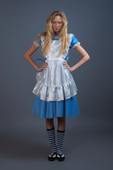 Young pretty girl in fairy-tale dress