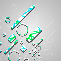 Colorful abstract circles background