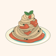 Italian food theme elements