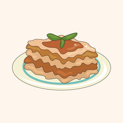 Italian food theme elements