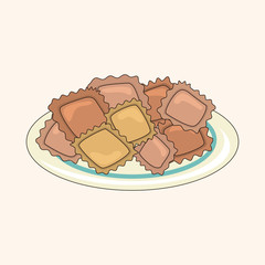 Italian food theme elements