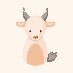 Chinese Zodiac goat theme elements