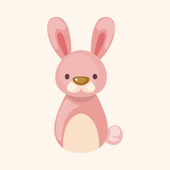 Chinese Zodiac rabbit theme elements