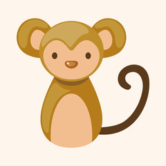 Chinese Zodiac monkey theme elements