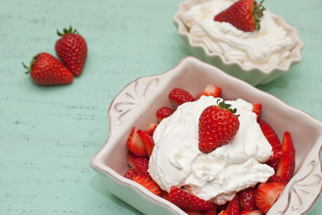 Fragole con la panna