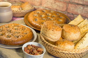 Various salt cakes