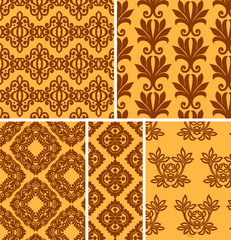 damask seamless patterns wallpapers