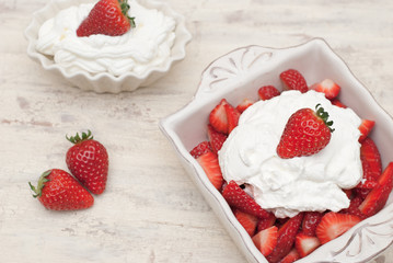 Fragole con la panna