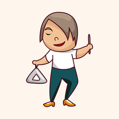 character musician theme elements