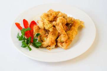 chicken fried in batter