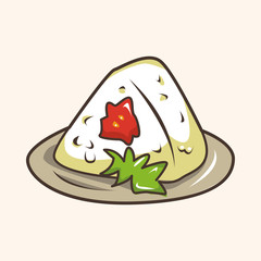 Japanese food theme elements