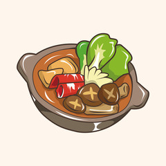 Japanese food theme elements