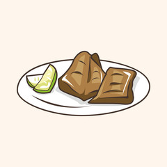 Japanese food theme elements