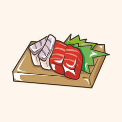 Japanese food theme elements