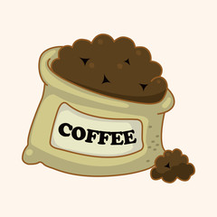coffee bean theme elements