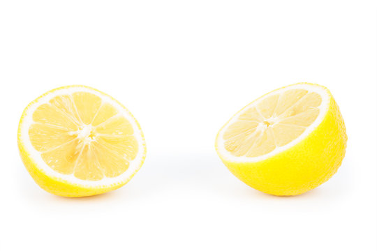 lemon isolated white background