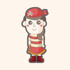 Obraz premium pirate theme elements