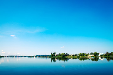 Fototapeta premium Picturesque forest and the river