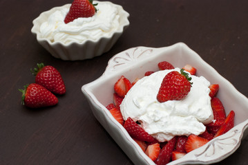 Fragole con la panna