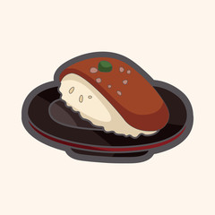 Japanese food sushi theme elements