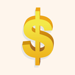 Financial money theme elements