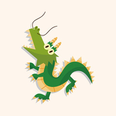 animal dragon cartoon theme elements