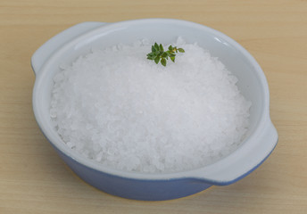 Sea salt crystal