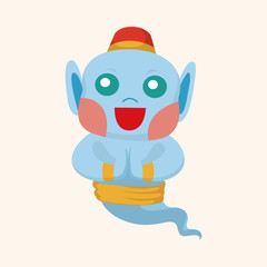 fairytale Aladdin story theme elements