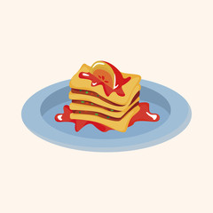 Italian food theme elements