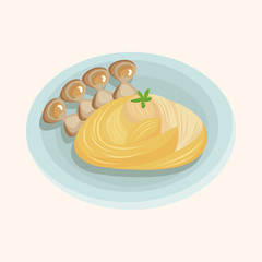 Italian food theme elements