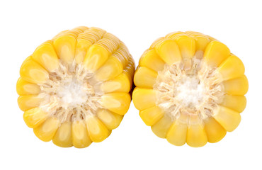Ear of Corn isolated on a white background