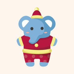 animal elephant cartoon christmas style theme elements