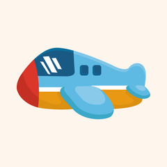 transportation airplane theme elements