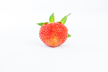 Strawberry on white background