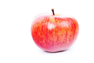 red apples isolated on white