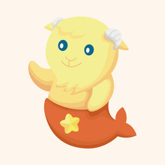 Constellation Capricorn theme elements