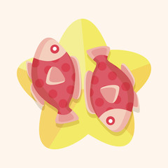 Constellation Pisces theme elements