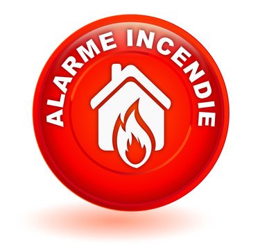 alarme incendie sonnerie rouge Stock Vector
