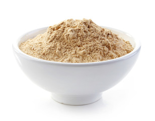 bowl of maca powder